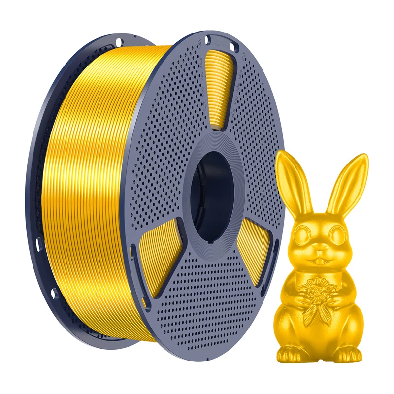 SUNLU PLA+ Silk Gold 1,75 mm 1 kg 3D printera pavediens