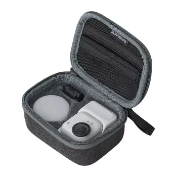 Sunnylife Mini maciņš Insta360 GO 2 - EVA cietais aizsargmaciņš ar karabīni, melns
