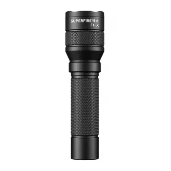 SUPERFIRE F1-X uzlādējams LED lukturis 2000 lūmenu USB-C tālummaiņa IP44