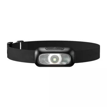 SUPERFIRE HL05-L uzlādējama LED galvas lampa ar kustības sensoru, 1000 lūmeni, USB-C, IP44, melna