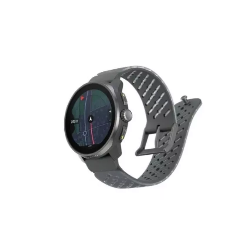 Suunto Race S Graphite GPS daudzsporta pulkstenis ar 1.32 inch AMOLED skārienekrānu, nerūsējošā tērauda korpusu, sirdsdarbības mērītāju, 100m ūdensizturību