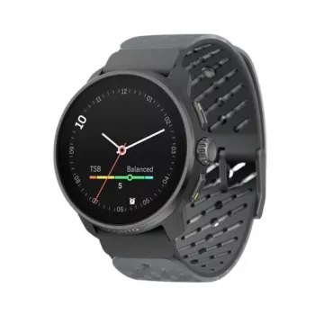 Suunto Race S Graphite GPS daudzsporta pulkstenis ar 1.32 inch AMOLED skārienekrānu, nerūsējošā tērauda korpusu, sirdsdarbības mērītāju, 100m ūdensizturību