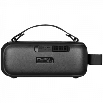 SVEN PS-255 Skaļrunis, Melns (12W, Bluetooth, FM, USB, Karaokes Mikrofons, 3600mAh)