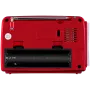 SVEN SRP-150 Pārnēsājams skaļrunis, sarkans (3W, Bluetooth, FM/AM/SW, USB, microSD, lukturītis, akumulators)