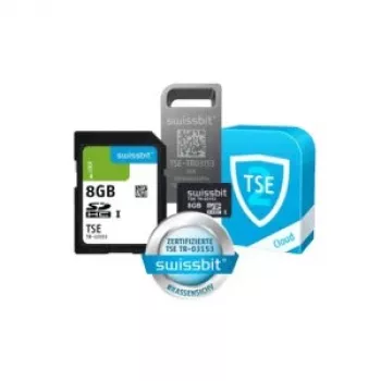 Swissbit TSE v2 microSD kartes 8 GB fiskālās drošības modulis (SFSD008GN1PT1TB-E-5E-E3P-JA0)