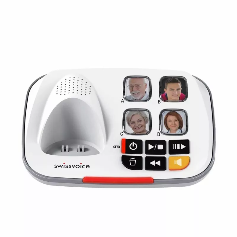 Swissvoice Xtra 2355 DECT bezvadu tālrunis ar atbildētāju un zvanītāja ID, balts