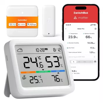 SwitchBot Meter Pro laikapstākļu stacija termometrs higrometrs balts