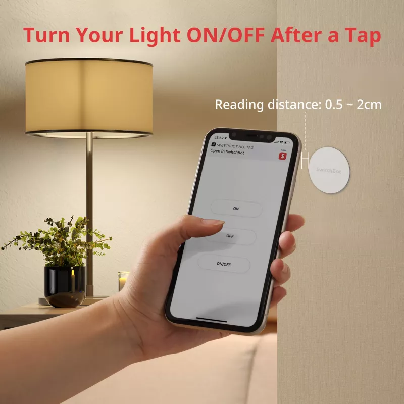 SwitchBot Smart Tag NFC Sticker 3-Pack White