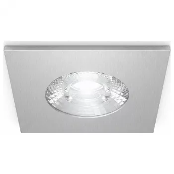 SYNERGY21 LED Iegremdējamais Griestu Prožektors Helios Sudrabs - Kvadrāts - Neitrāli Balts