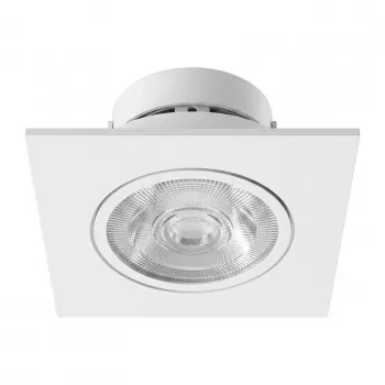 SYNERGY21 LED Iebūvējamais Griestu Prožektors Helios Balts - Kvadrātveida + Grozāms - Silts Balts