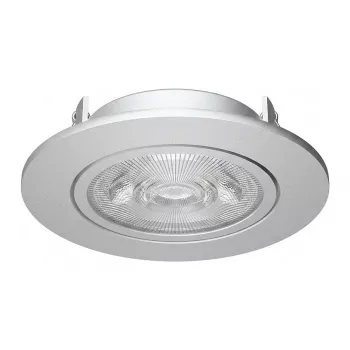 SYNERGY21 Synergy 21 LED Iebūvējamais Griestu Prožektors Helios Sudrabs - Apaļš+Pagriežams - Neitrāli Balts