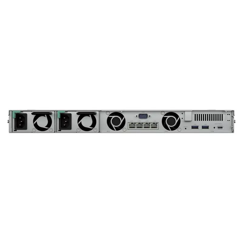 Synology RackStation RS826RP+ 4 disku 1U statņa NAS, AMD Ryzen V1500B, 4GB DDR4 ECC, 4x 1GbE, dublēts barošanas bloks