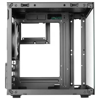 TACENS MARS MC-CUBE Micro-ATX korpuss, melns, rūdīts stikls, ARGB, USB-C