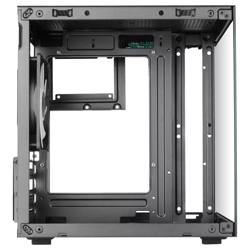TACENS MARS MC-CUBE Micro-ATX korpuss, melns, rūdīts stikls, ARGB, USB-C