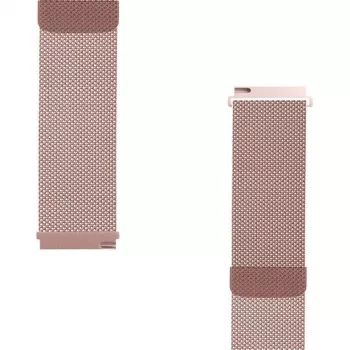 Taktiskais 22mm cilpas magnētiskais nerūsējošā tērauda pulksteņa siksniņa un pulksteņa aproce Rozā