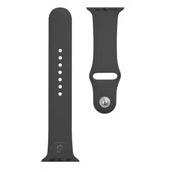 Taktiskais Apple Watch 42/44/45mm silikona siksniņa melna