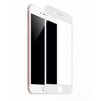 TakeMe HARD Keramiskais pilnas virsmas ekrāna aizsargstikls iPhone SE (2020) / 7 / 8 - Balts