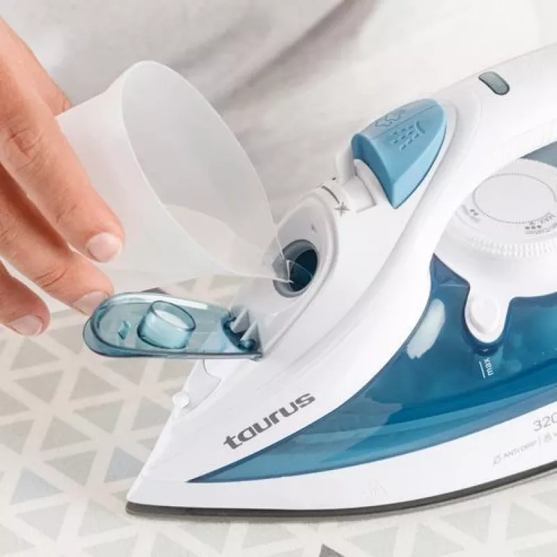 Taurus BALI 3200 X-SLIDE sausais un tvaika gludeklis ar keramikas zoli 3200 W zils, balts