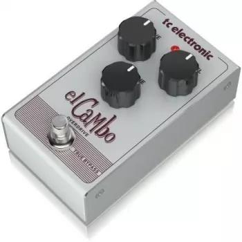 TC Electronic El Cambo Overdrive ģitāras efektu pedālis - True Bypass, analogā shēma, Drive, Tone, Level regulatori, lieta metāla korpuss