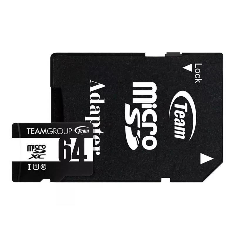 Team Group GO Card microSDXC 64 GB Class 10 UHS-I U1 ar SD adapteri