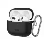 Tech-Protect Apple AirPods 3 Silikona Āķa Maciņš Melns