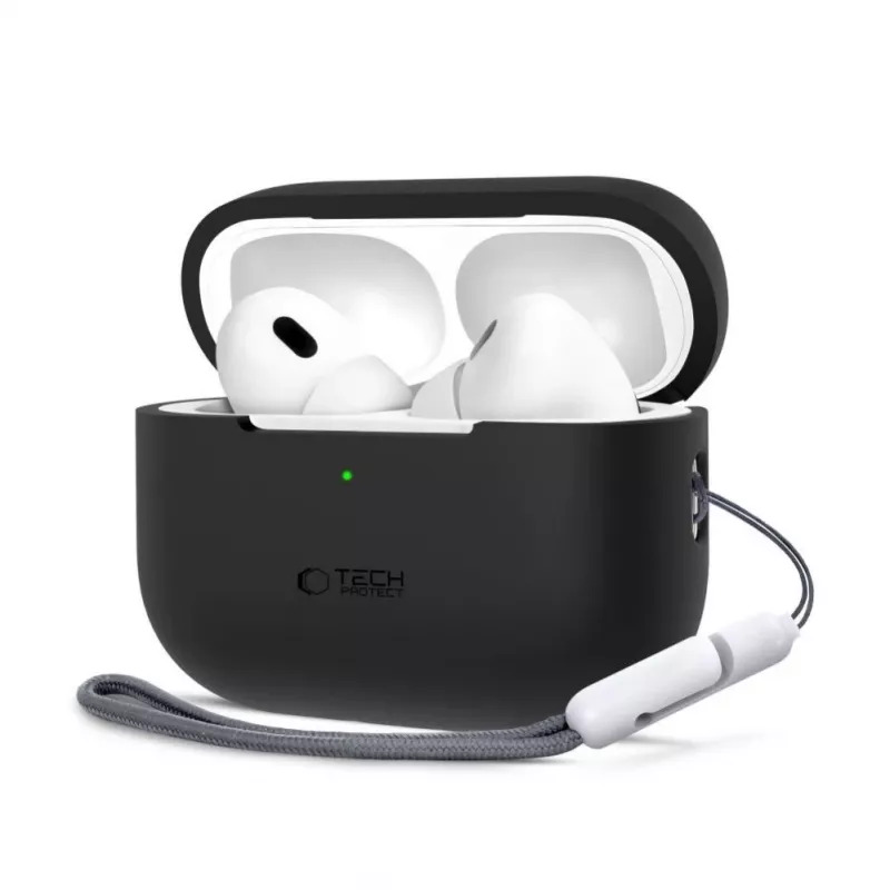 Tech-Protect Apple AirPods Pro 1 / 2 Silikona Maciņš Melns