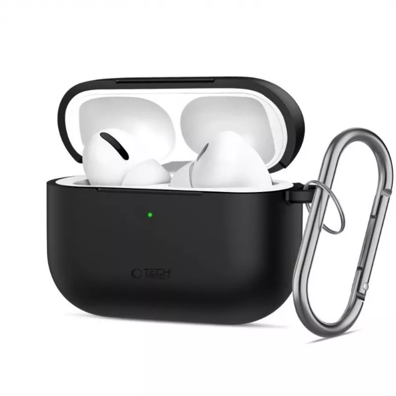 Tech-Protect Apple AirPods Pro 3 Silikona Ausu Āķi Melni