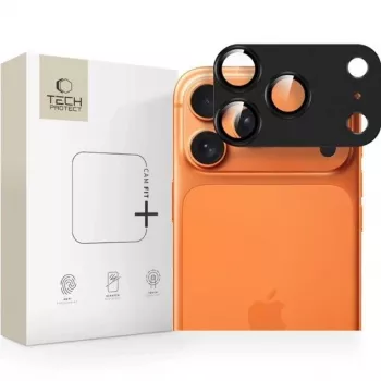 Tech-Protect CamFull Fit Camera Lens Protector for Apple iPhone 15 Pro Max - Black
