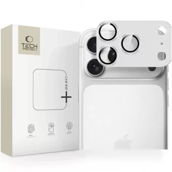 Tech-Protect CamFull Fit Camera Lens Protector for Apple iPhone 17 Pro Max - Silver