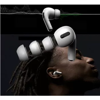 Tech-Protect Ear Tips for AirPods Pro 1/2 - S/M/L - White (3 Pairs)