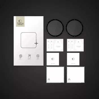 Tech-Protect Glass Flex+ hibrīda stikla ekrāna aizsargs Garmin Venu 3 (2 iepakojums, melna apmale)