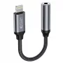 Tech-Protect Lightning (Vīrietis) uz 3.5mm Mini Jack (Sieviete) Adapteris - Balts