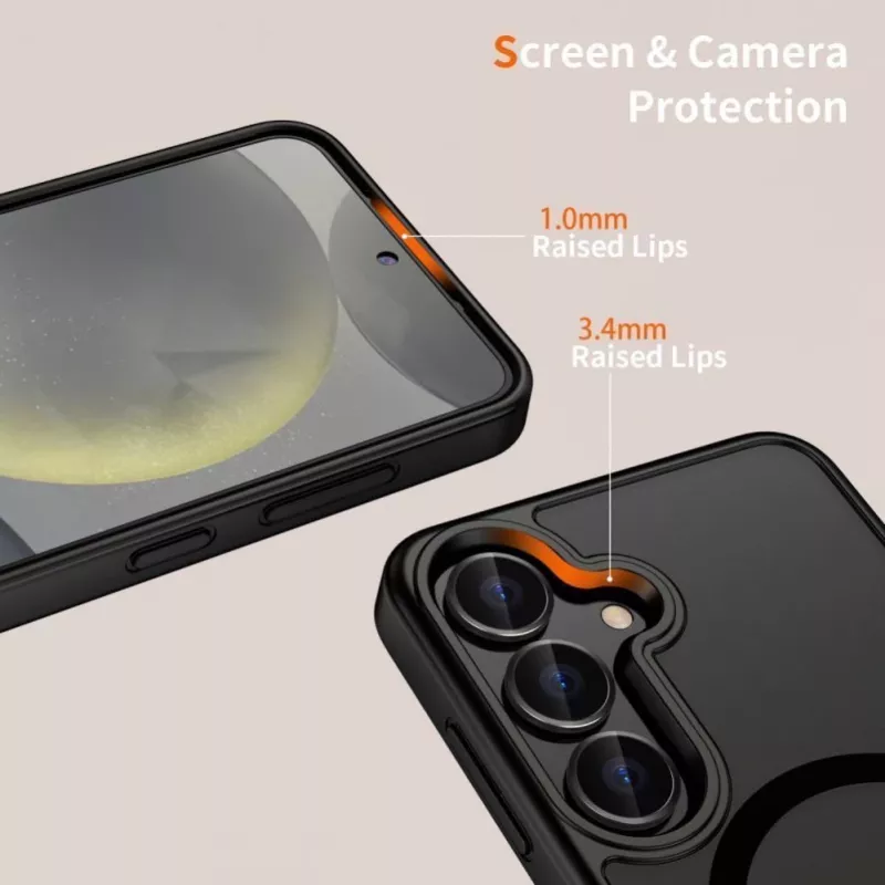 Tech-Protect MagMat MagSafe maciņš Nothing Phone 3 - melns un caurspīdīgs