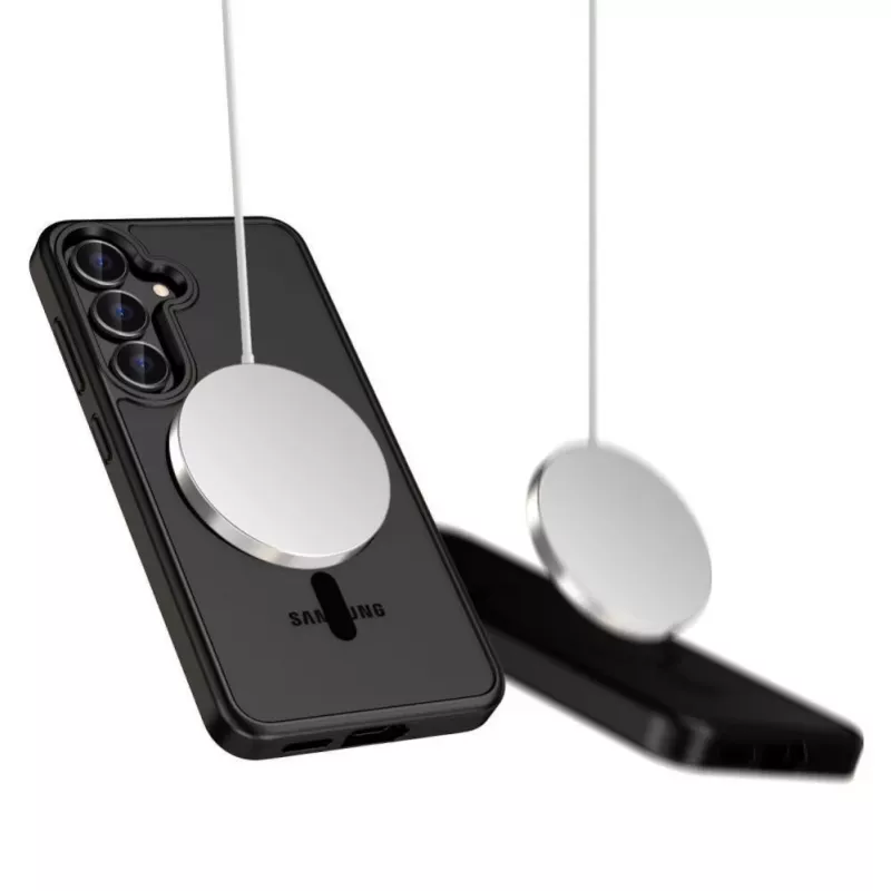 Tech-Protect MagMat MagSafe maciņš Nothing Phone 3 - melns un caurspīdīgs