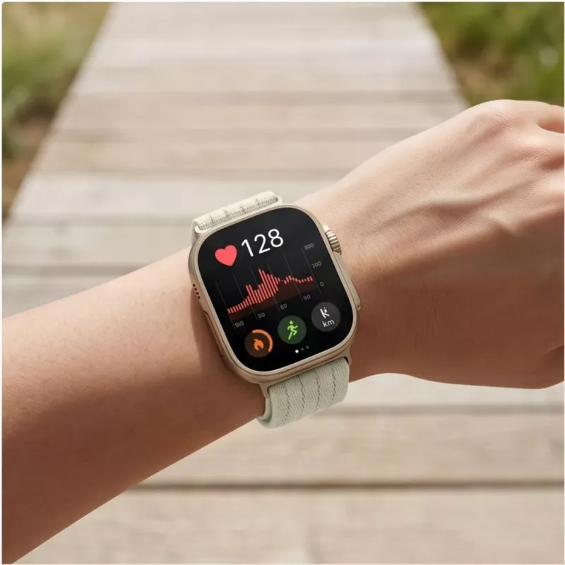 Tech-Protect neilona siksniņa Huawei Watch Fit 3 / 4 / 4 Pro / 5 / 5 Pro - balta