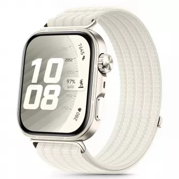 Tech-Protect neilona siksniņa Huawei Watch Fit 3 / 4 / 4 Pro / 5 / 5 Pro - balta