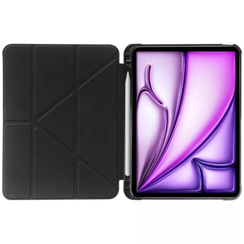 Tech-Protect SC Pen Origami Maciņš iPad Air 13 collu 2024 - Melns