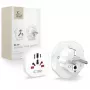 Tech-Protect Universal WL-09 Universāls ceļojumu adapteris no ES balts