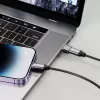 Tech-Protect USB-A (vīrišķais) uz USB-C (sieviešu) adapteris - USB 3.0, 5 Gbps, Space Grey