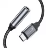 Tech-Protect USB-C uz 3.5mm Mini Jack Audio Adapteris (Sieviešu) - Melns