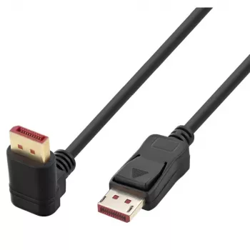 Techly DisplayPort 1.4 kabelis M/M 4K@120Hz 2m melns vienā pusē leņķveida ICOC-DSP-A14-020NT9