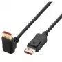 Techly DisplayPort 1.4 kabelis M/M 4K@120Hz 2m melns vienā pusē leņķveida ICOC-DSP-A14-020NT9