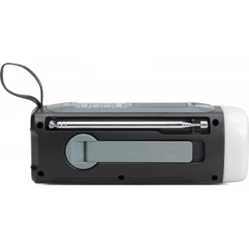 TechniSat pārnēsājams avārijas radio ar DAB+/FM, Bluetooth, saules paneli, rokas kloķi, power bank, LED lukturīti, melns (0000/2933)