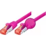 Tecline 5m Cat6 S/FTP tīkla kabelis, RJ-45 tēviņš uz tēviņu, fuksijas krāsā 71505P
