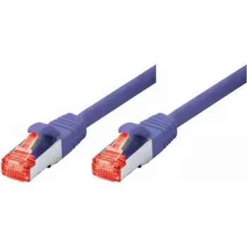TECLINE Cat 6 S-STP PIMF tīkla kabelis, violets, 0,5 m, ar slaidu lieces aizsardzību 71500V