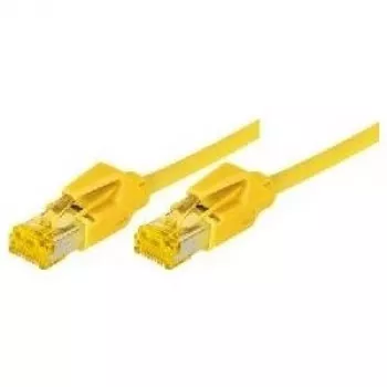 TECLINE Cat 6a S/FTP savienojuma kabelis, PiMF, dzeltens, 1,5 m, 10 Gbps, LSZH, Hirose TM31 722015Y