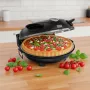 TEESA SUPREME Pizza cepeškrāsns, 1200 W, 32 cm, logs, noņemams akmens