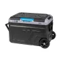 TEESA TSA6004 Professional Compressor Travel Fridge/Freezer 40L DC12/24 AC 230V Battery Option, Large Wheels, Solid Handle, Bluetooth, Dual Compartments