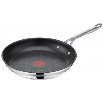 TEFAL Cook Smart Cepamā panna no Jamie Oliver, Nerūsējošais tērauds, 28 cm, Melna