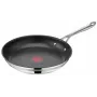 TEFAL Cook Smart Cepamā panna no Jamie Oliver, Nerūsējošais tērauds, 28 cm, Melna
